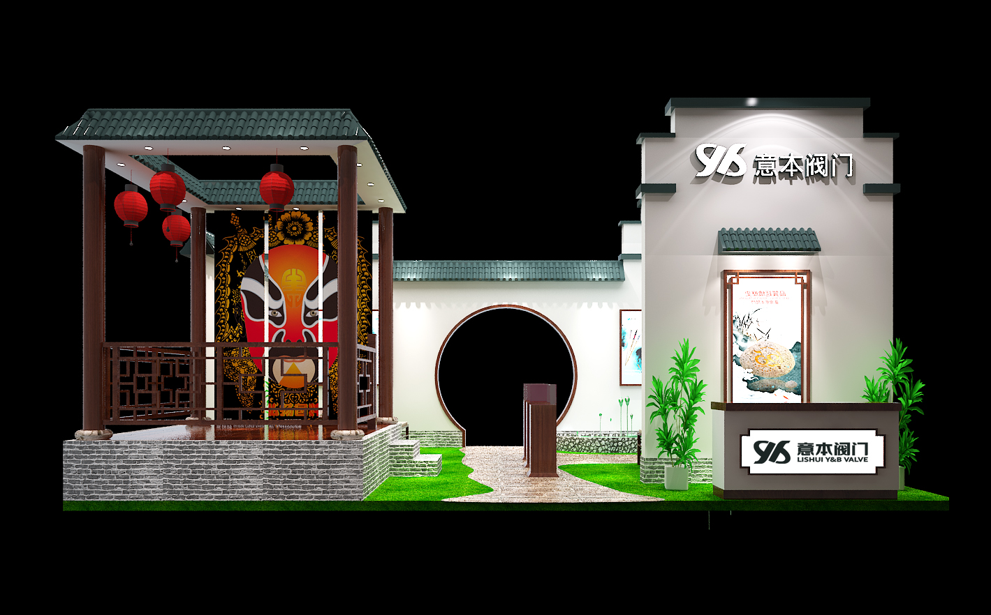 中型展台搭建案例 - 意本